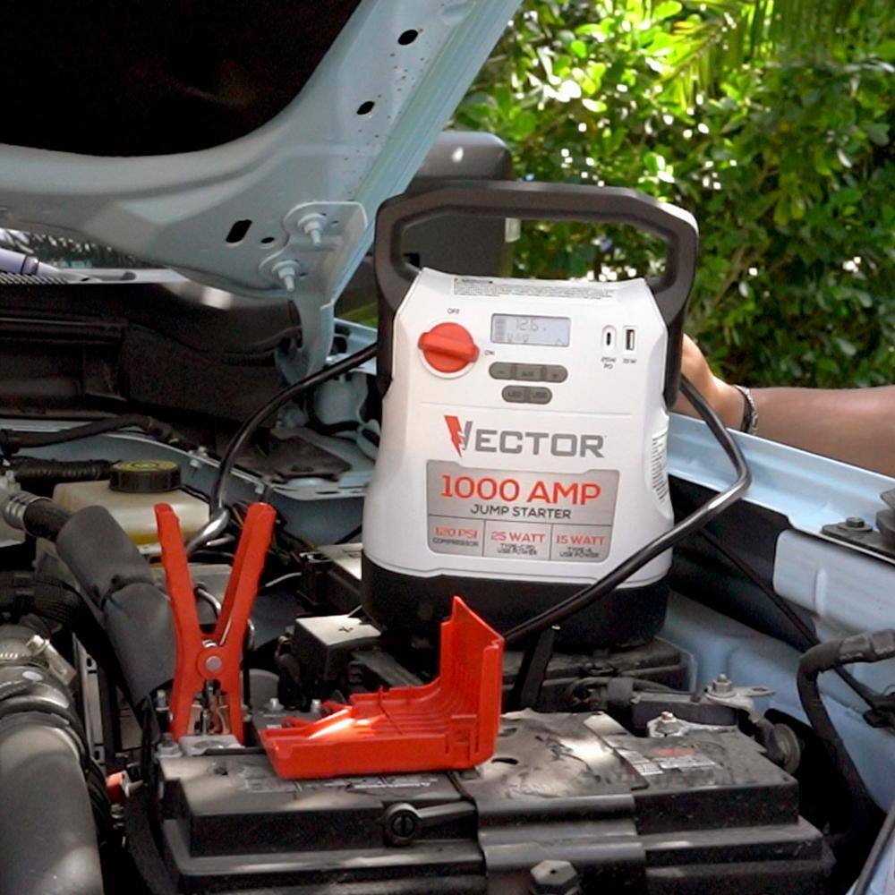 VECTOR 1000 Amp Jump Starter, Compressor, USB Power