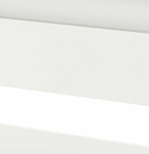 White Full Queen Wooden Panel Headboard Shelf Cut Out Bed Frame Mount Storage