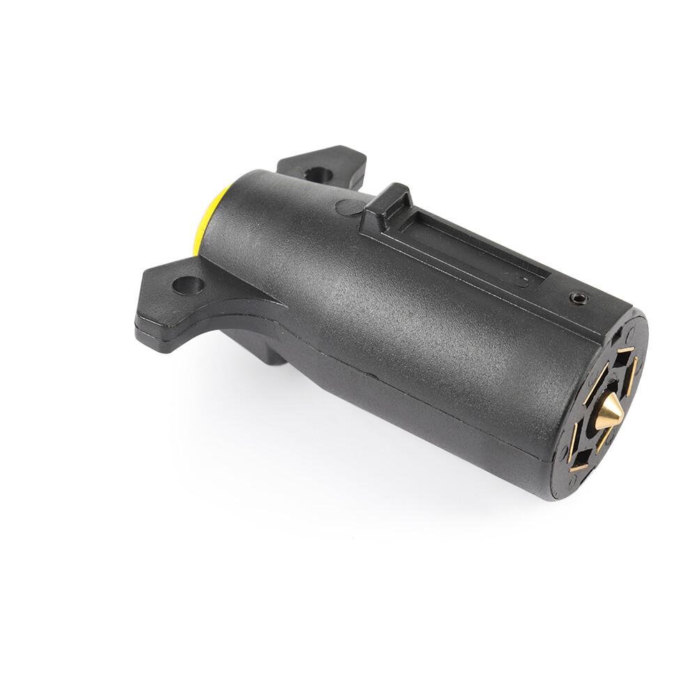 7 Way Round RV Style Trailer Light Plug Connector Replacement Blade Pin Adapter