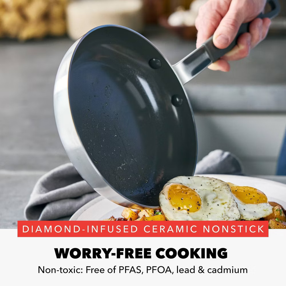 Bobby Flay 10pc Stainless Steel Cookware Set
