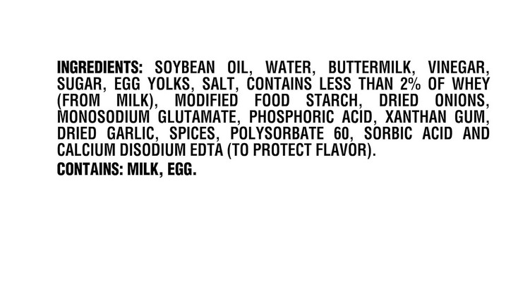 Kraft Buttermilk Ranch Dressing, 16 fl oz Bottle