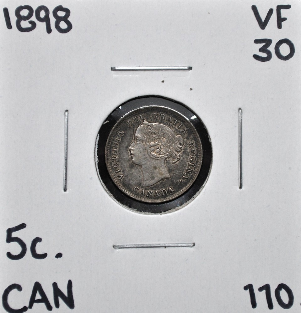1898 Canada 5 Cents