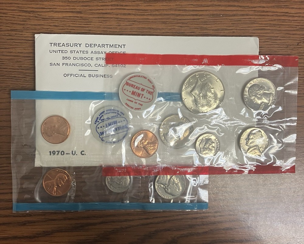 1970 MINT SET. ISSUED BY US MINT. Envelope, Opened 1x Available