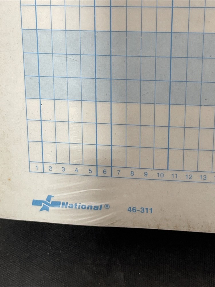 Fortran Coding Form 10 Computer Pads/50 Sheets Each White 13.5 x 8.5 VTG