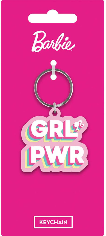 Rubber Keychain - Barbie (Grl Pwr)