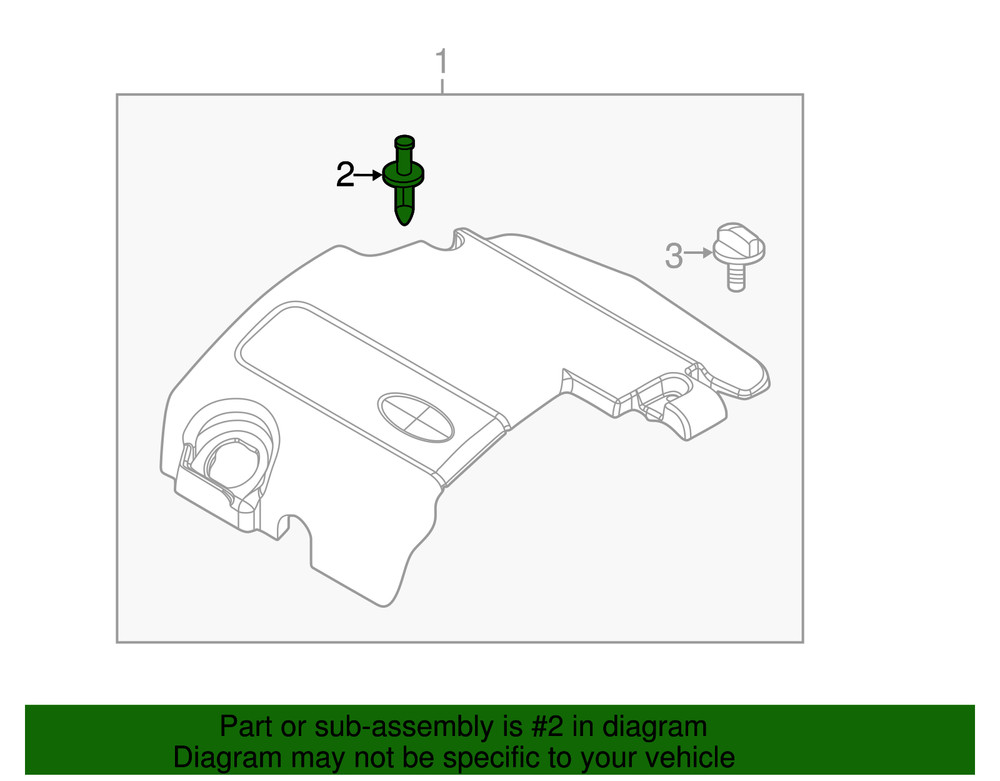 Genuine Ford Engine Cover Stud BB5Z-6N958-A