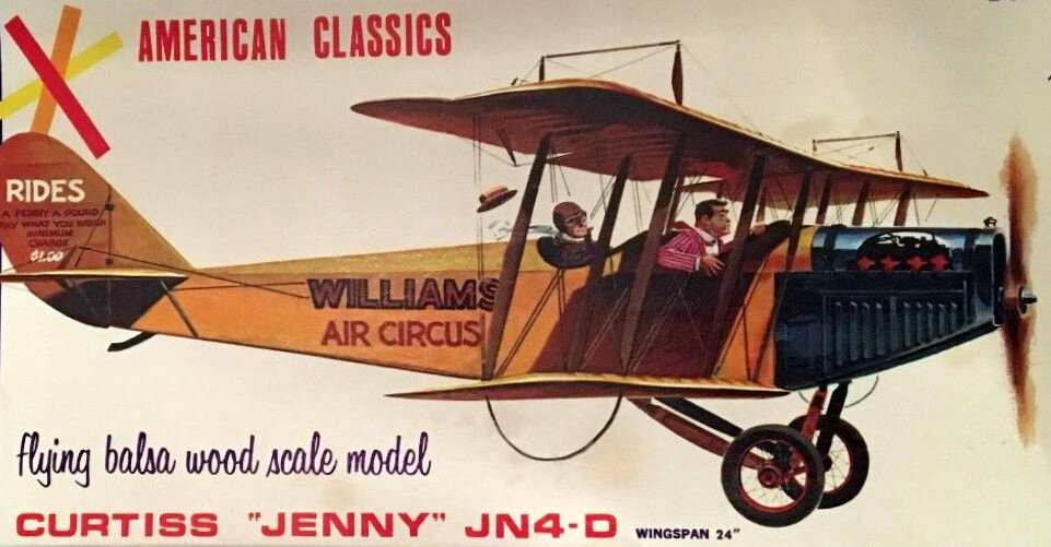 Air Trails JN-4D "Jenny" PLAN + CONSTRUCTION ARTICLE for 42" UC Model Airplane