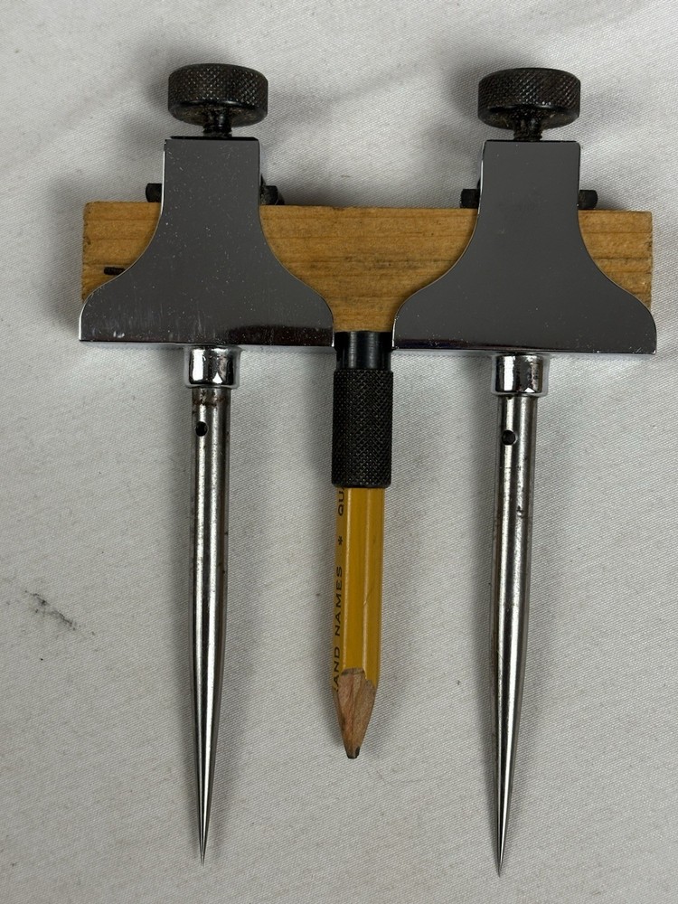 Vintage Starrett no. 50-B Adjustable Trammel Points