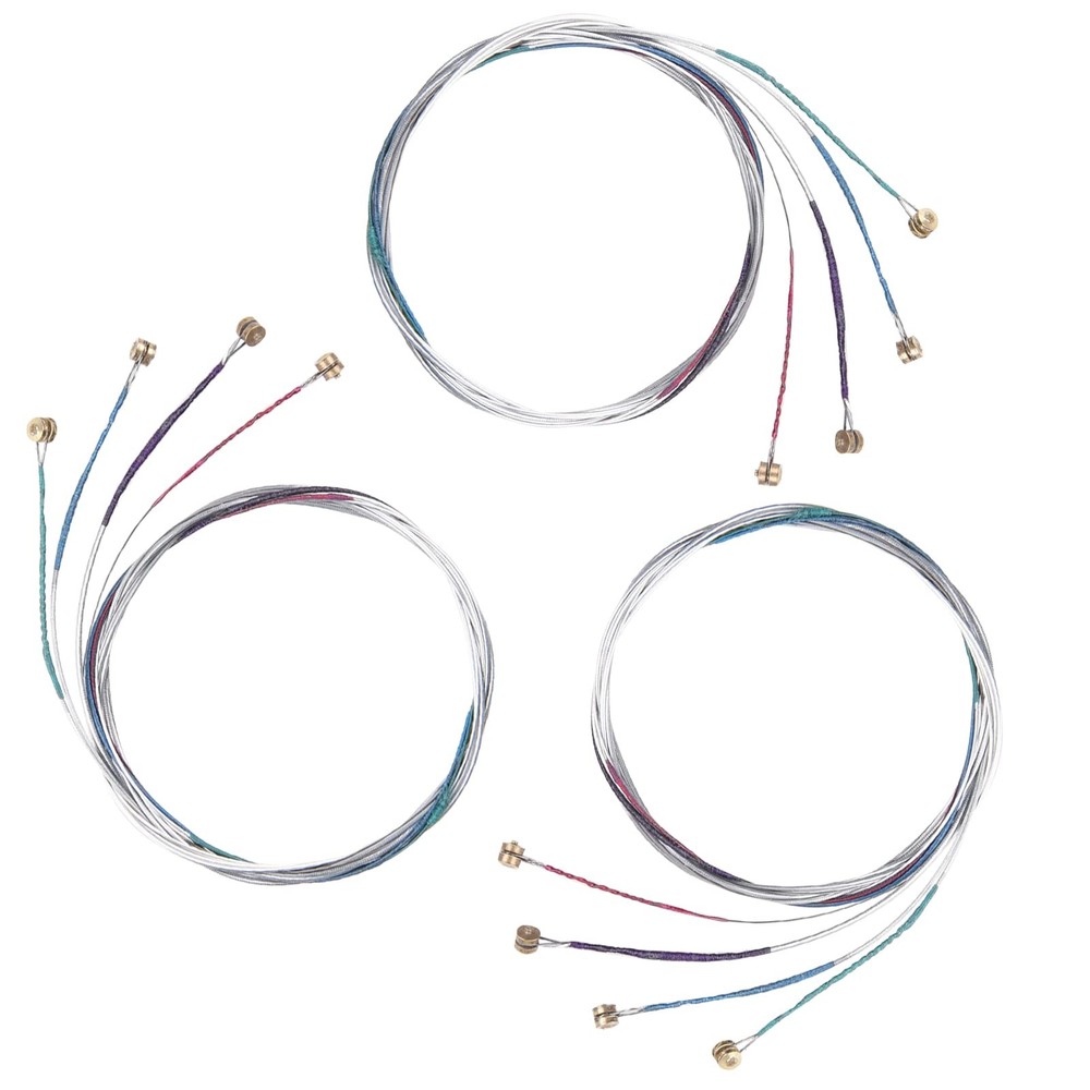 12-Pack Universal Violin Strings 4/4 Full Set, Steel Core with Nickel Ball End