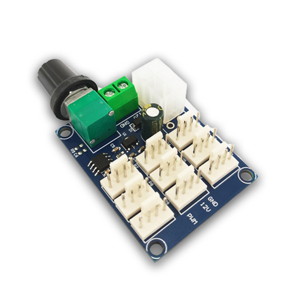 PWM Motor Speed Regulation Controller 12V Computer Chassis Fan Multi Channel