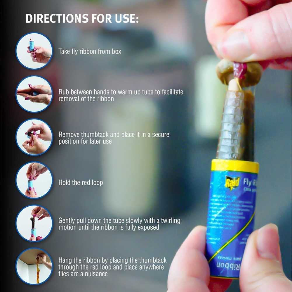 Raid Fly Ribbon, 10 Count