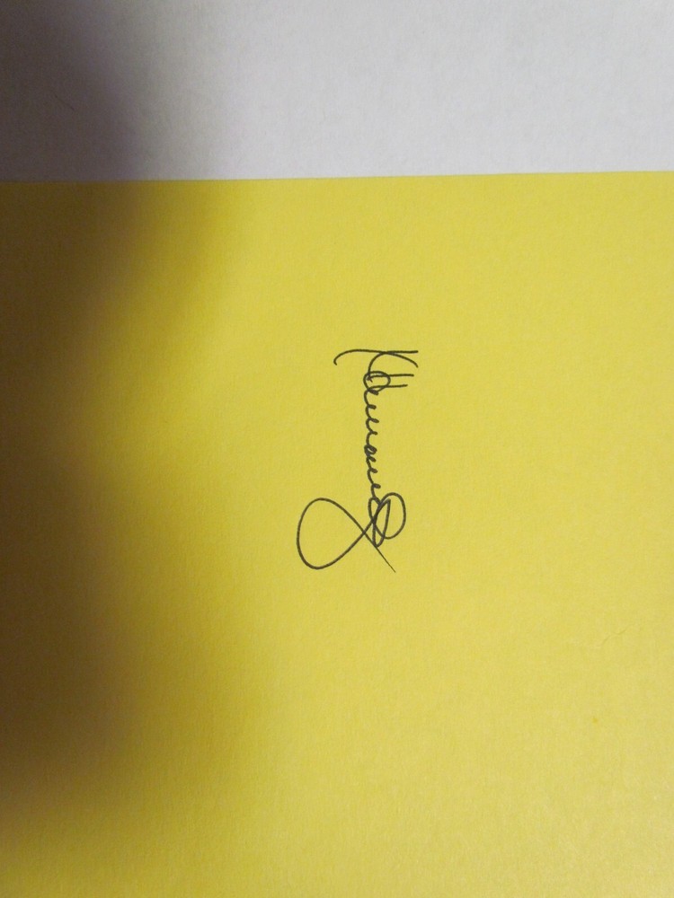 Xavier Hernandez Signed Cut/ Paper