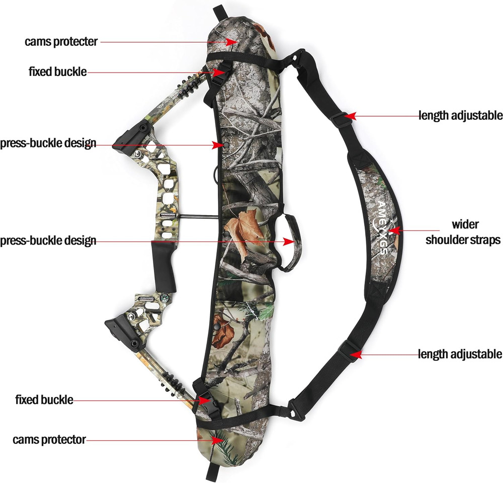 Compound Bow Sling String Protector Shoulder Strap Archery Hunting Accessory