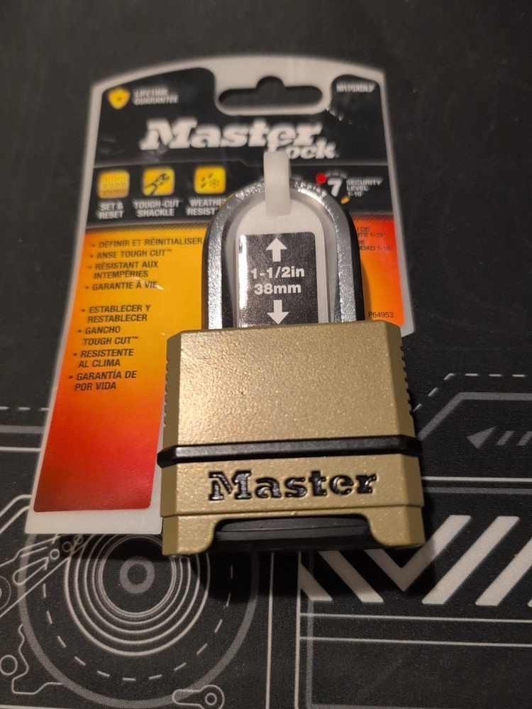 Master Lock Magnum Combination Padlock With 1.5" Shackle
