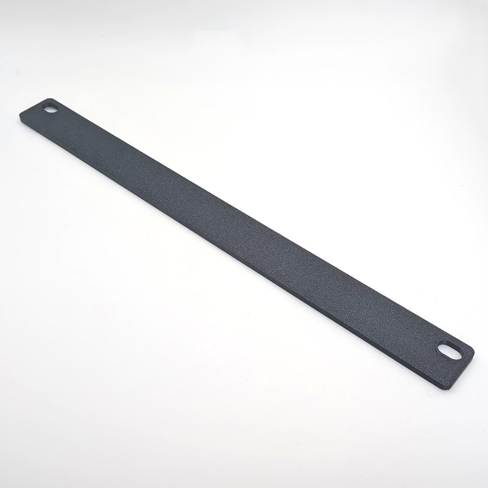 0.5U Server Rack Blank – 10 Inch Panel – Black or White - Textured PETG