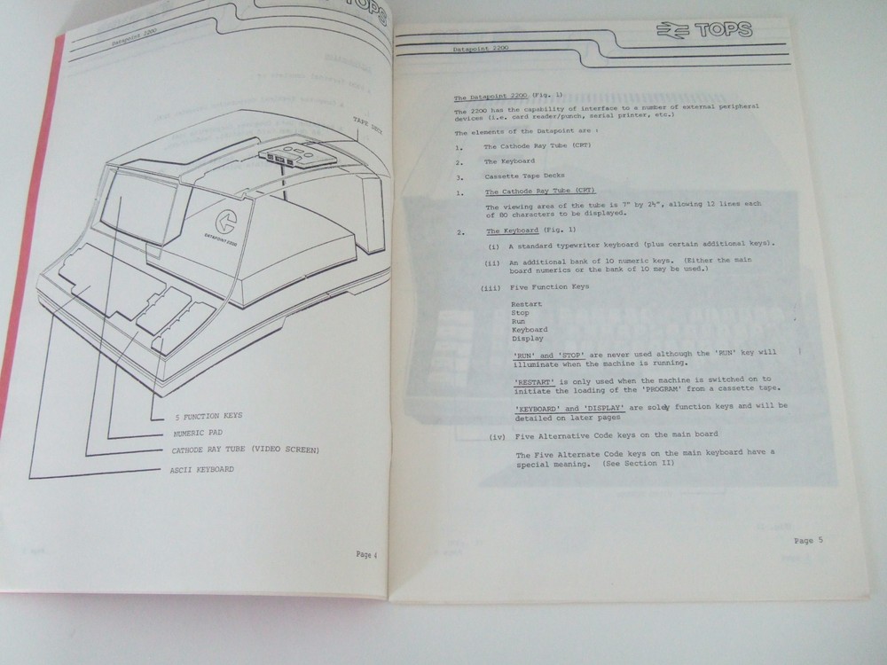 BRITISH RAIL. TOPS 9200 Operator's Guide + Other Paperwork. Excellent Condition.