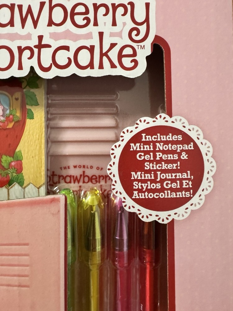 Strawberry Shortcake Secret Locker Playset Lock & Key, Notepad, Stickers