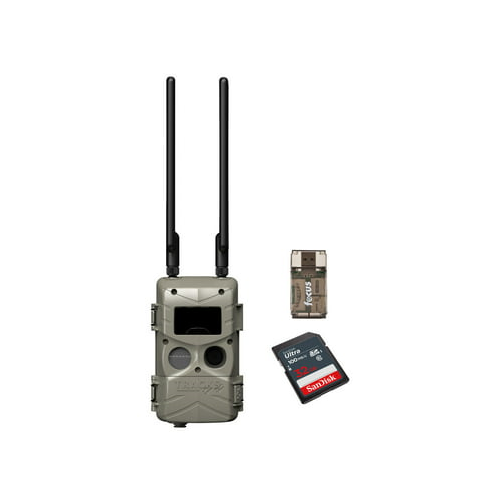 Cuddeback Tracks Black Flash Standalone Cell Camera w 32GB SD Card Bundle