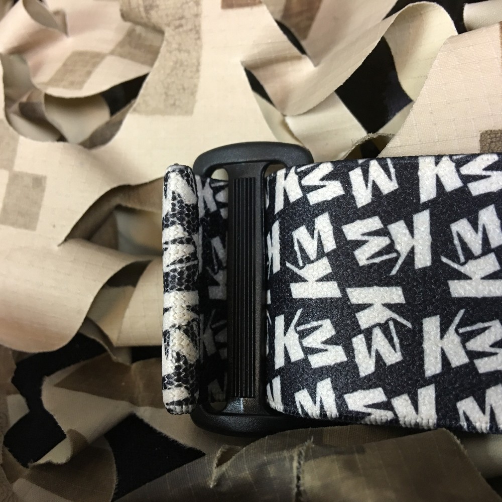 NEW KM Paintball Universal Mask Goggle Strap - 09 Da Strap Black White