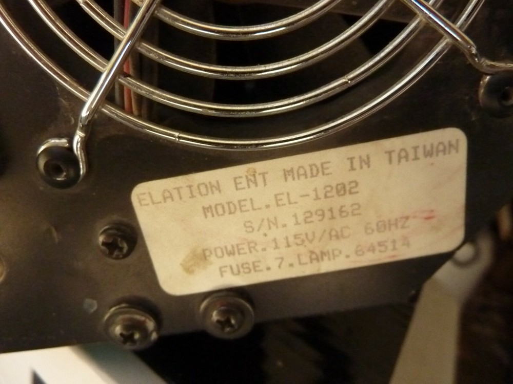 ELATION EL-1202 DJ LIGHT - WORKS - SEE PICTURES