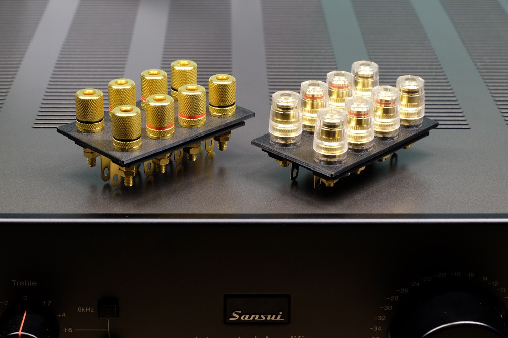 Sansui AU-555A speaker terminal upgrade kit