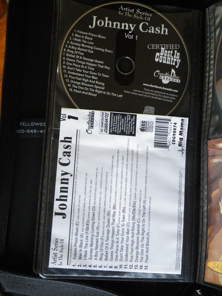 Fellowes CD/DVD Case Black Incl. 20 CD's Beethoven, Springsteen, Willie++ FREESH