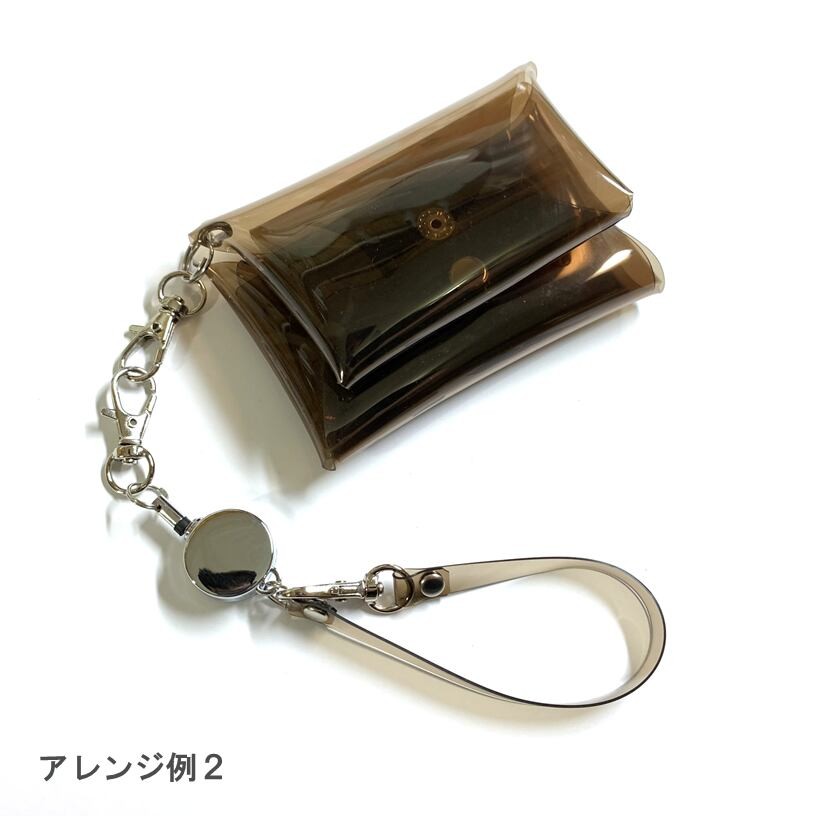 Aurora Retractable Reel Strap Keychain, Rainbow Waterproof PVC