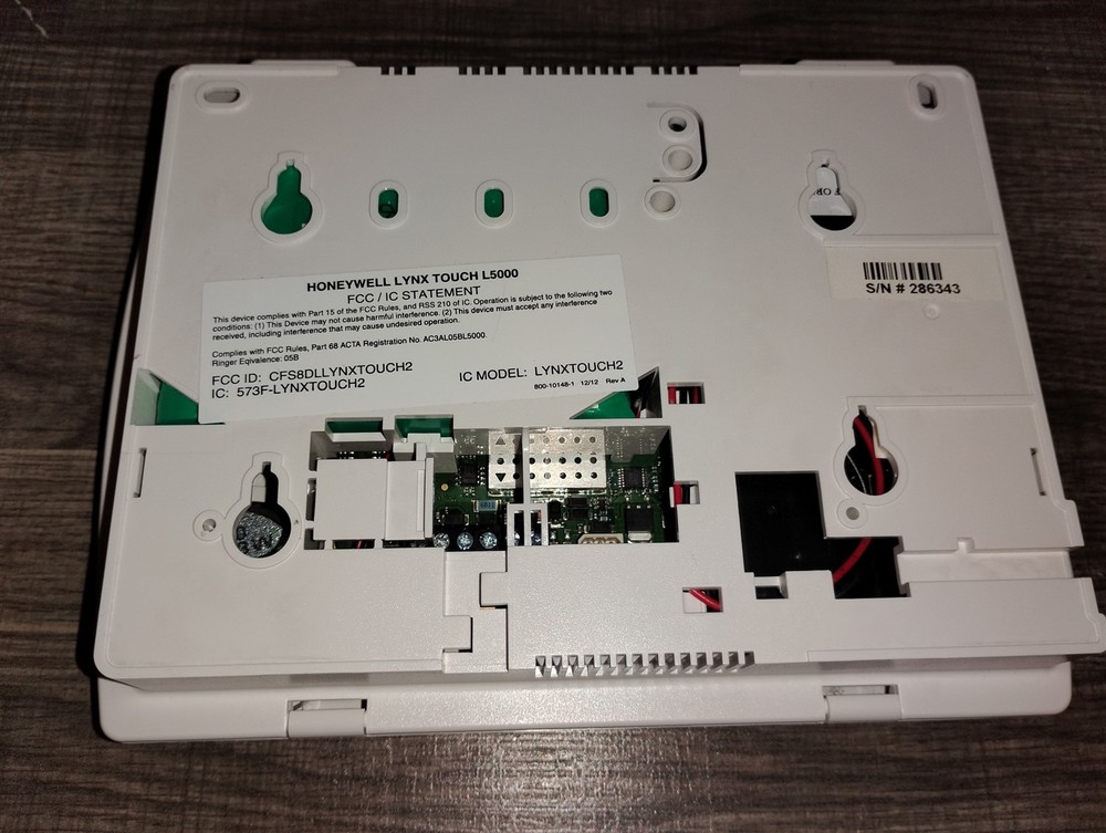 Honeywell Lynx Touch L5000 Security System LYNXTOUCH2 Control Panel Touchscreen