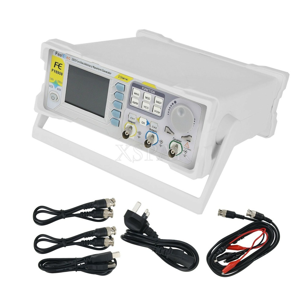 FY6900 100MHz Function Arbitrary Waveform Signal Generator Frequency Counter xr