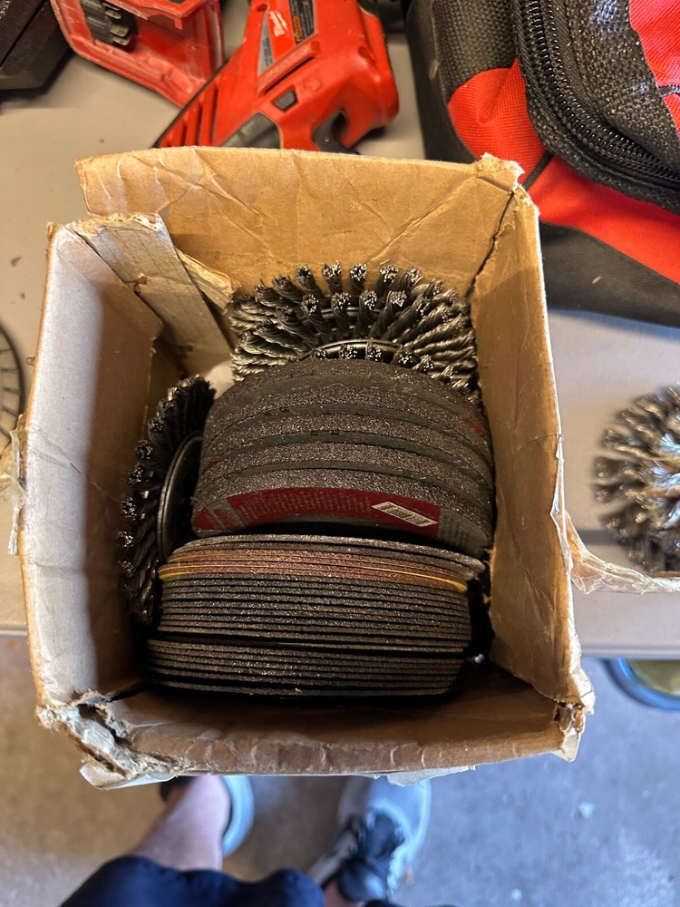 grinder discs - cutoff, grind, brush as shown