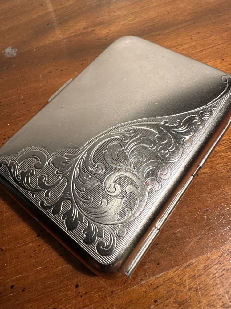 RARE WW1 ERA CIGARETTE CASE (( STEPHANIE NAMED ))