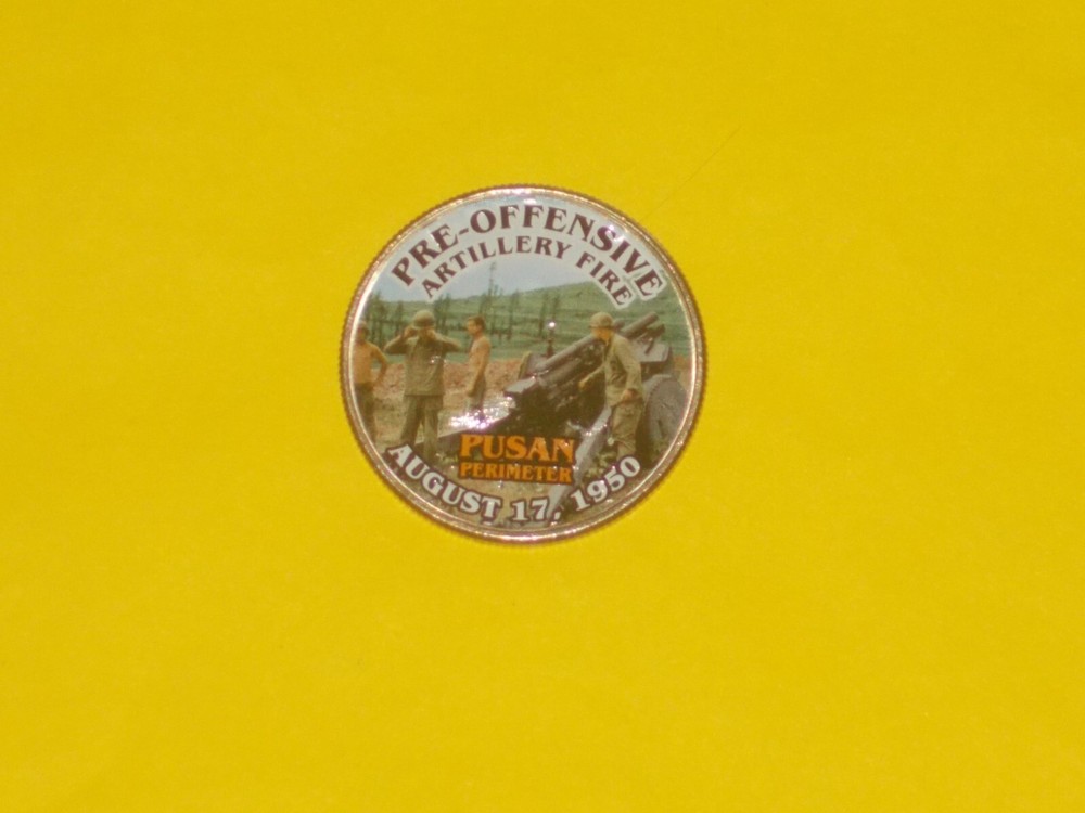Colorized Kennedy Half Dollar - Pusan Perimeter - Pre-Offensive K1062