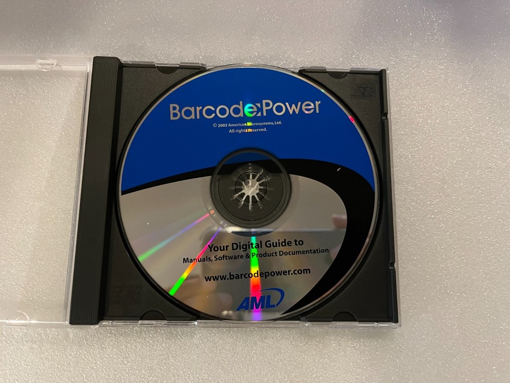 AML (American MicroSystems, Ltd.) Barcode Power CD-ROM