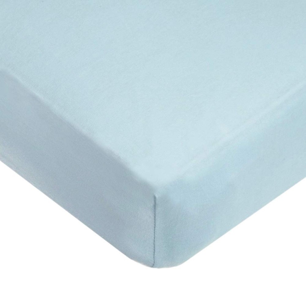 Soft Cotton Crib Sheets 3-Pack - Blue Star/Zigzag