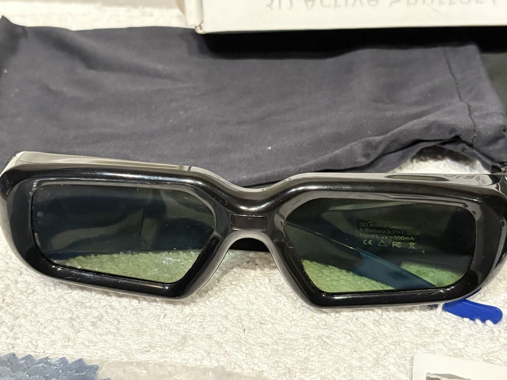2x 3D Glasses 3D TV Eyewear Active Shutter