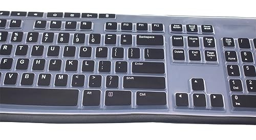 Ultra Thin Desktop PC Silicone Keyboard Cover Skin Protector Compatible Black