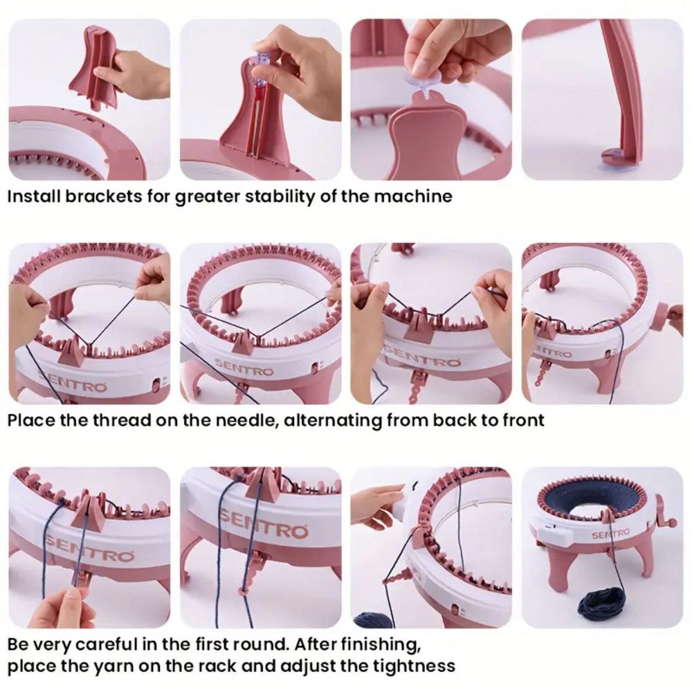 48 Needle Automatic Knitting Machine - DIY Handicraft Tool for Hat And Other