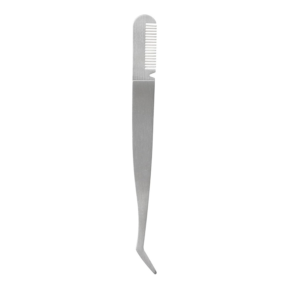False Eyelash Applicator, Dual-Ended Tool Featuring Tweezers & Comb for Easily A