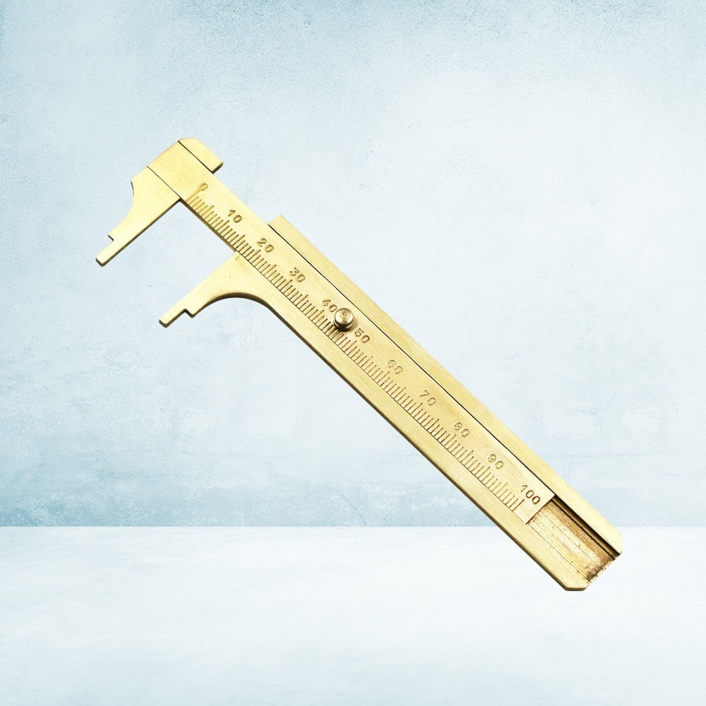 100M Copper Caliper Antique Measuring Tool for Craftsmen