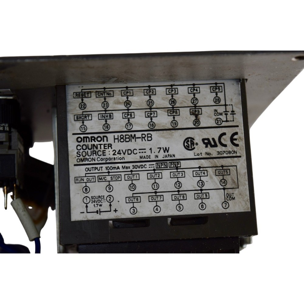 Omron H8BM-RB Digital Multi-Maintenance Counter Timer 24VDC 6-Digit