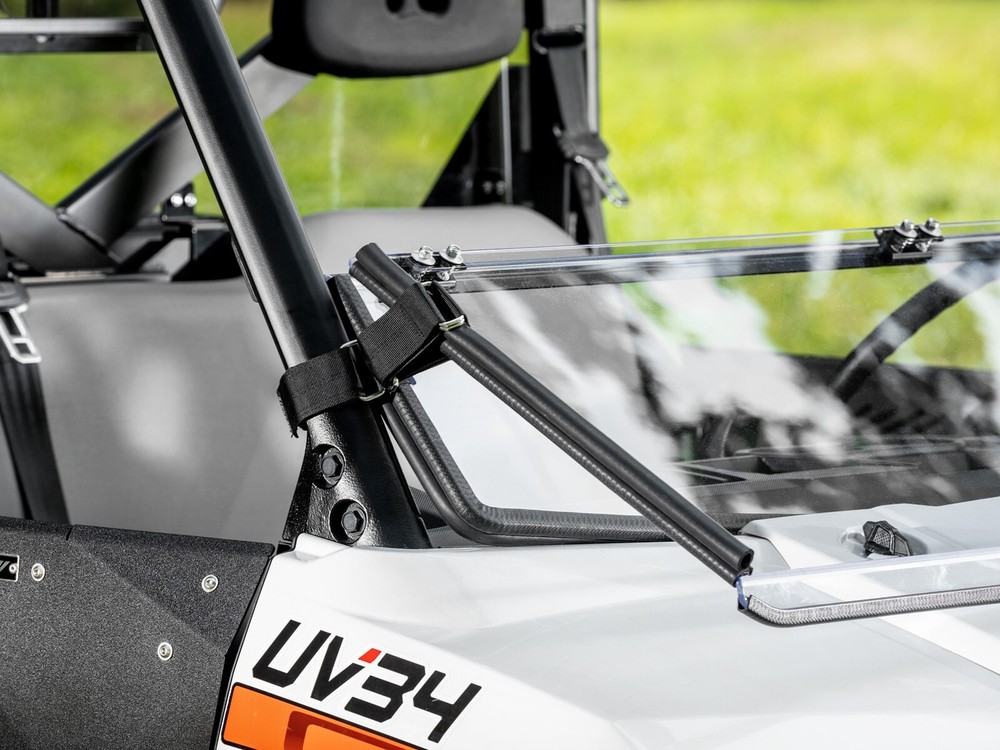 SuperATV Standard Flip Down Windshield Bobcat UV34 -Clear