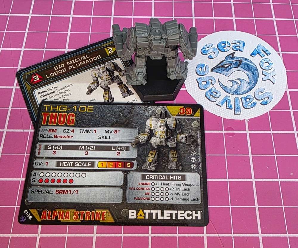 BattleTech Thug Mech -- Inner Sphere Support Lance + Cards
