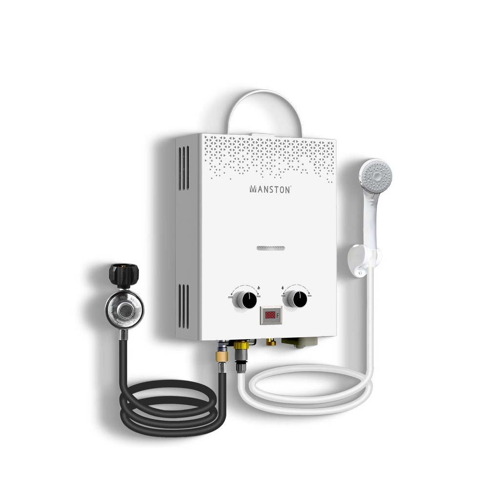 Tankless Water Heater, VANSTON Propane Water Heater Outdoor, 1.45GPM Portable...