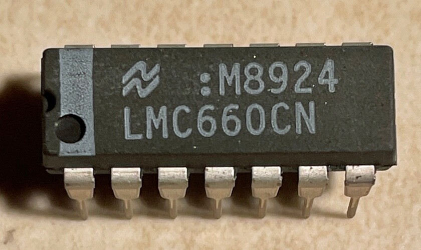 National LMC660CN Quad Op. Amp. - NOS