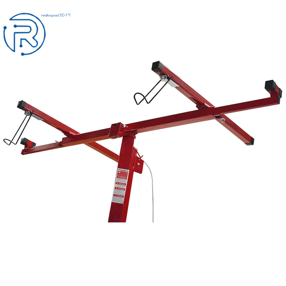Drywall Rolling Lifter Panel Hoist Jack Lifter 16 Ft w/ Lockable Wheels US
