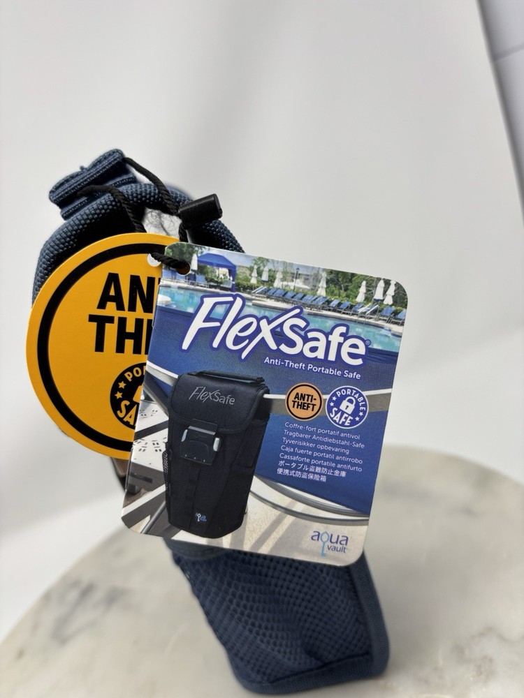 NEW FlexSafe Aqua Vault AntiTheft Portable Safe Slash Resistant Combination Lock