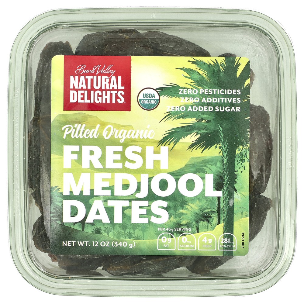 Pitted Organic Fresh Medjool Dates, 12 oz (340 g)