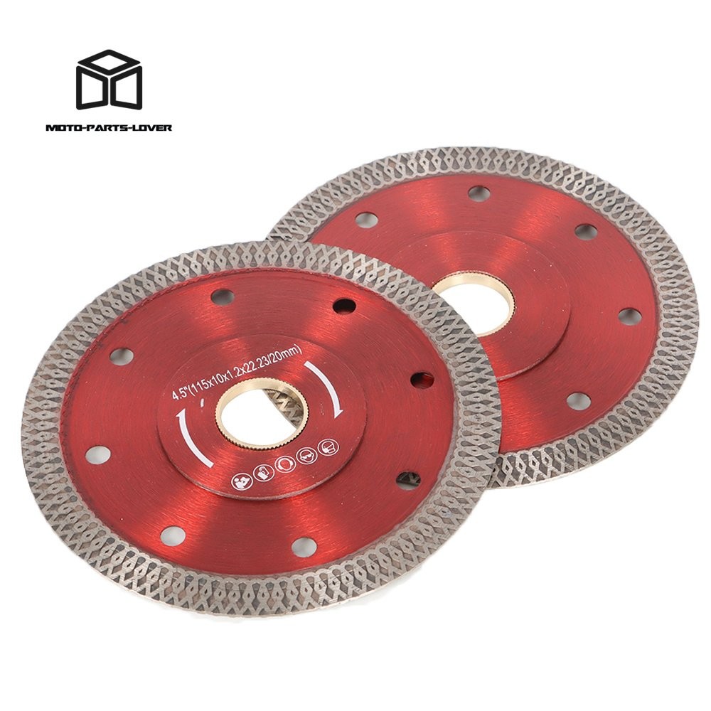 2Pack 4.5" Diamond Porcelain Saw Blade Super Thin Ceramic Cutting Discs US