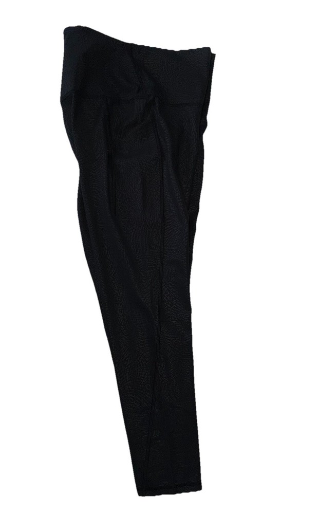 NWT🖤LULULEMON🖤SIZE 14🖤ALIGN HR 25” W/POCKETS🖤AUTHENTIC🖤RIPPLE EMBOSS BLACK