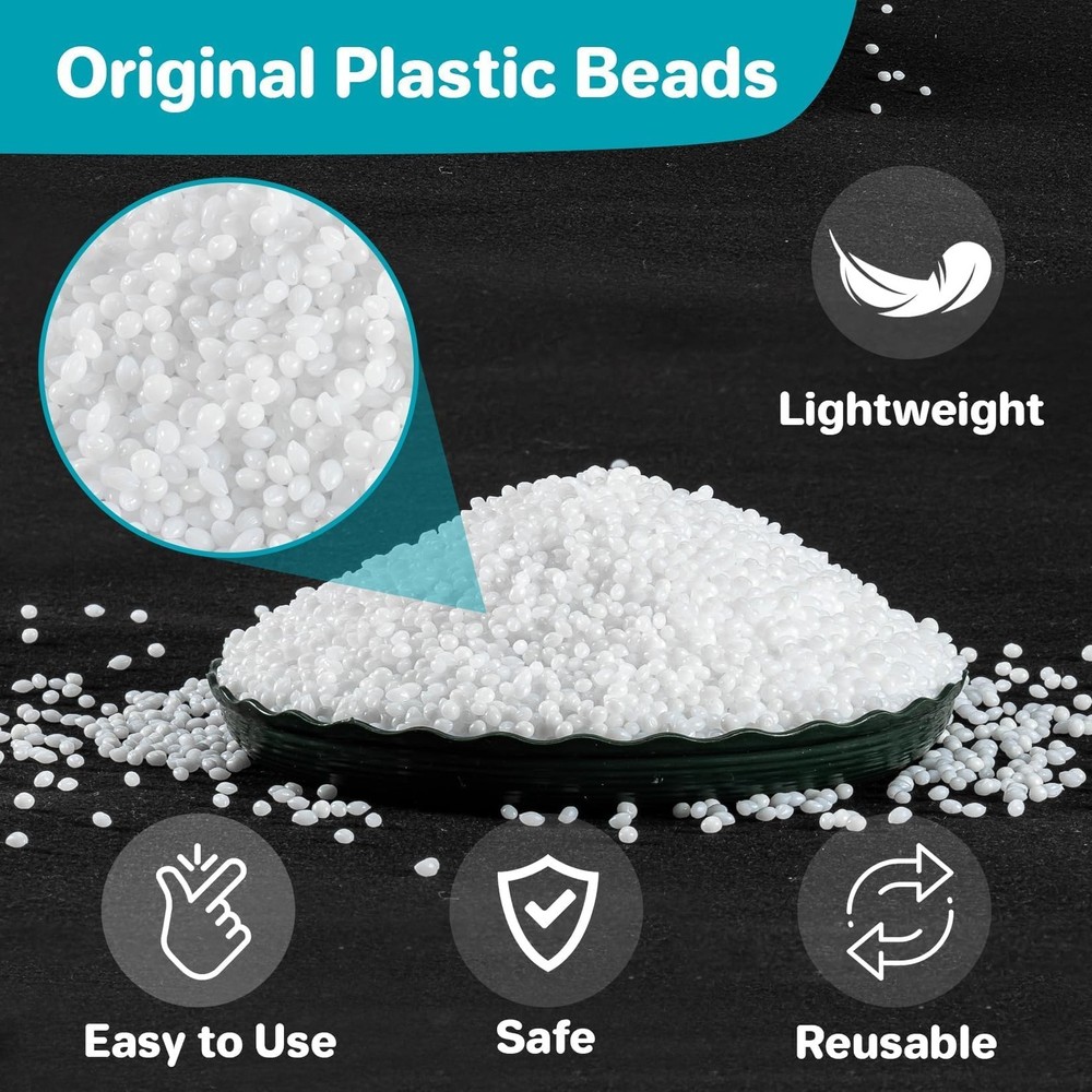 Sukh 310G Moldable Plastic Pellets - Thermoplastic Beads Small, White